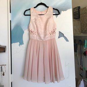 Dress -pale pink with silver accents