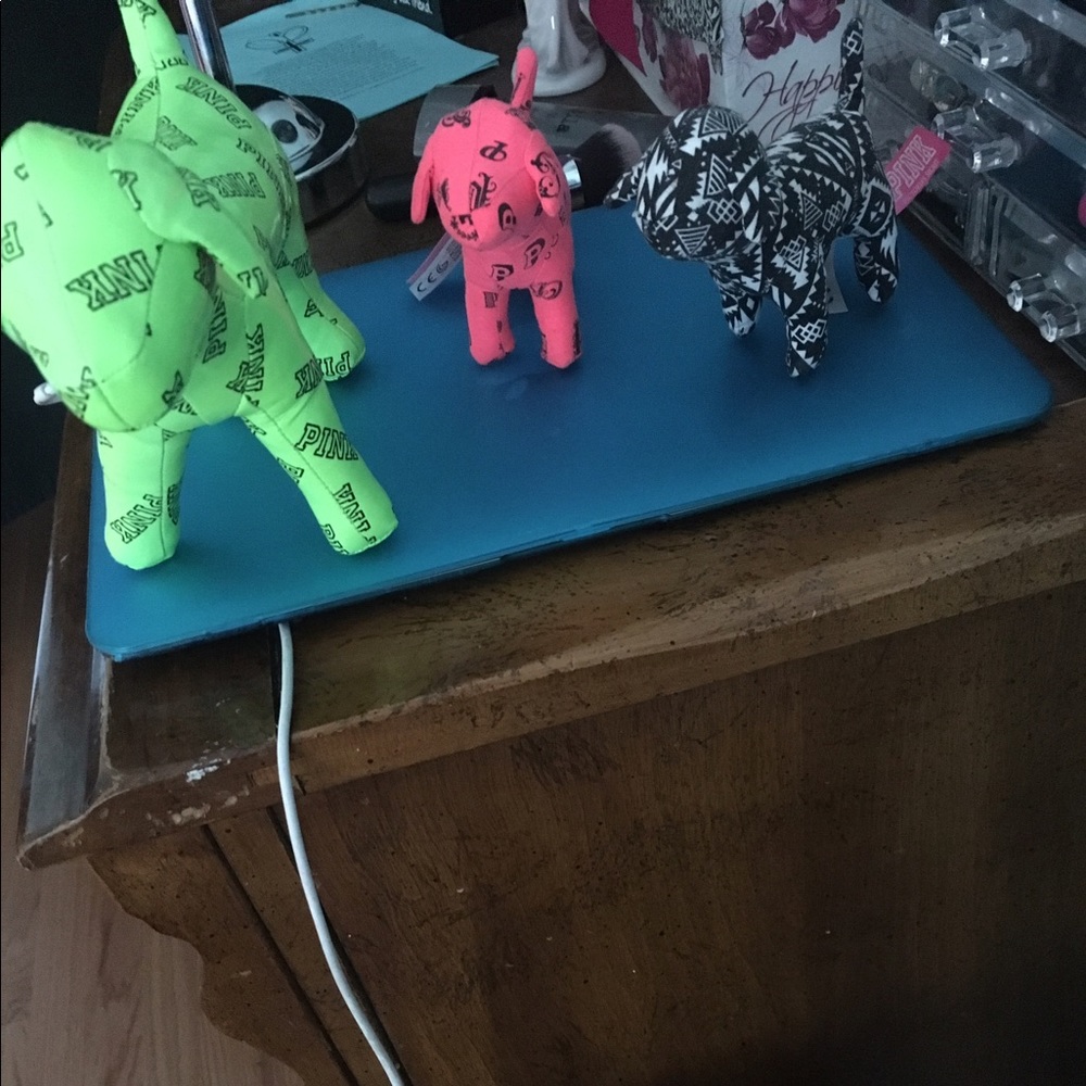 3 PINK dog souvenirs.
