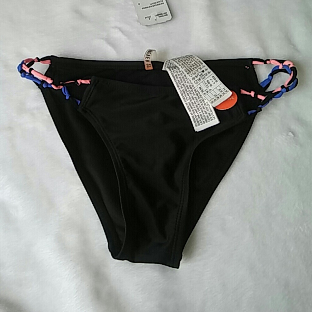 Strappy Mesh Bikini Bottoms