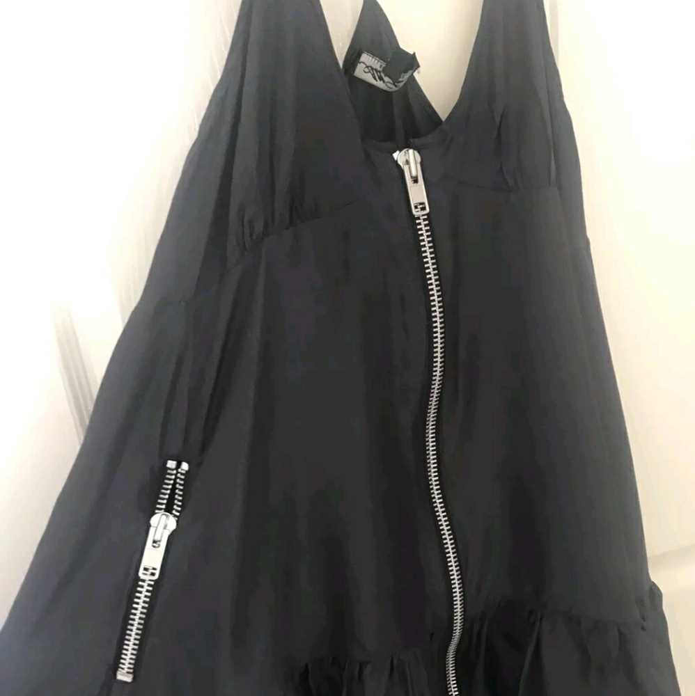 Hooded black #allsaints dress