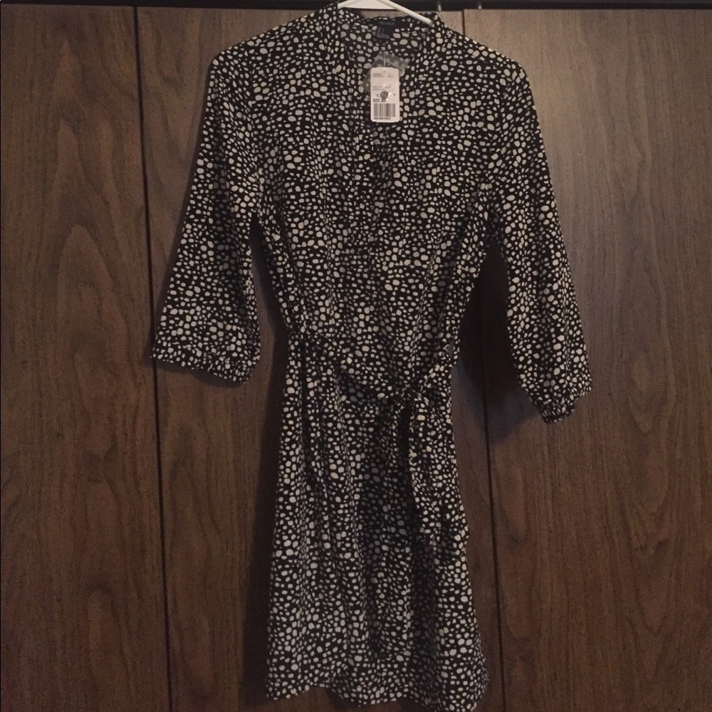 Silky blouse dress