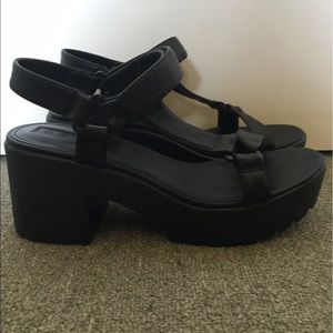 Black Platform Sandals