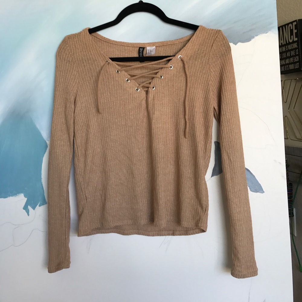 Lace up top - never worn