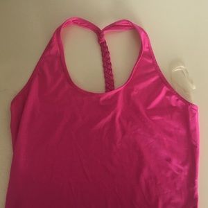 Bright pink workout shirt