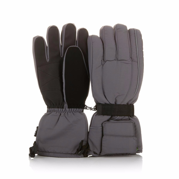 Battery-Operated Heated Snow Winter Gloves Gray - Picture 2 of 2