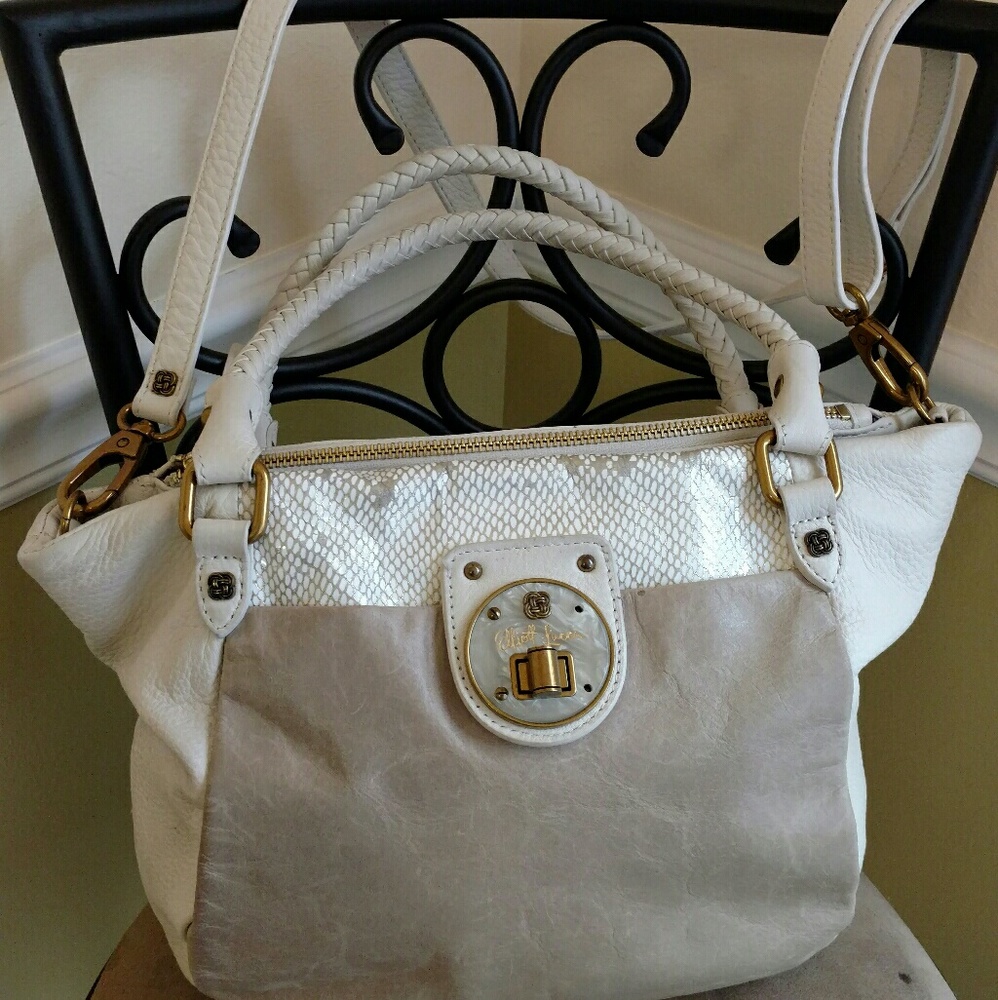 Elliott lucca cream satchel