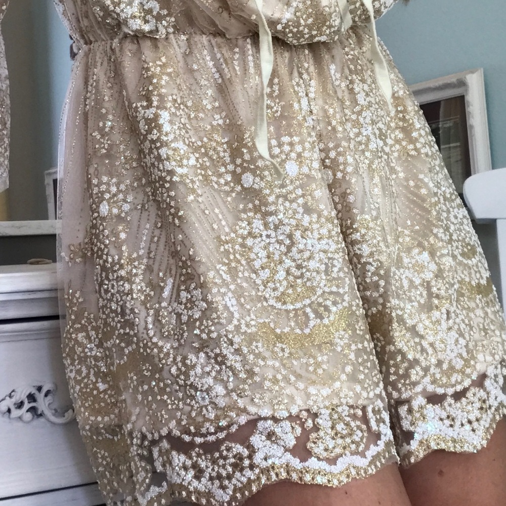 The Bedazzled Romper🍂 2 Hr Sale - Picture 6 of 8