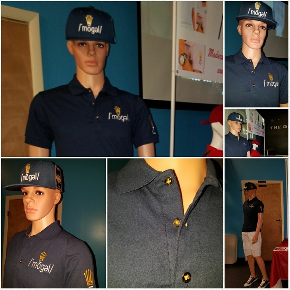 /ˈmōɡəl/clothing polos with 100% genuine 14kt gold