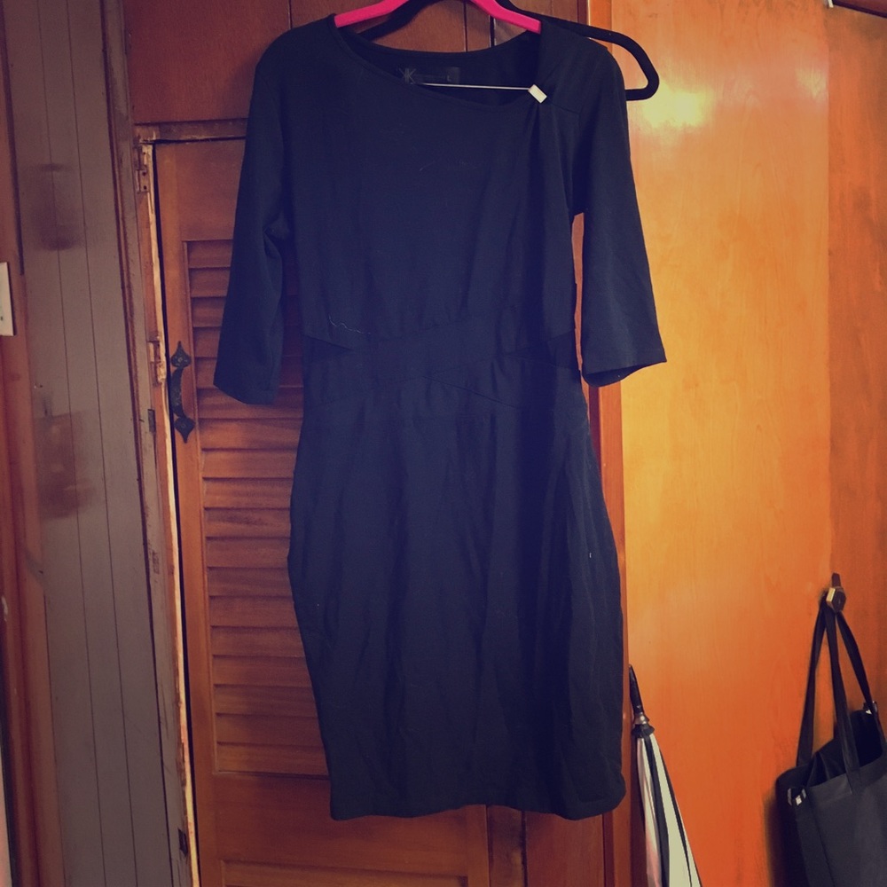 Kardashian Kollection black midi dress