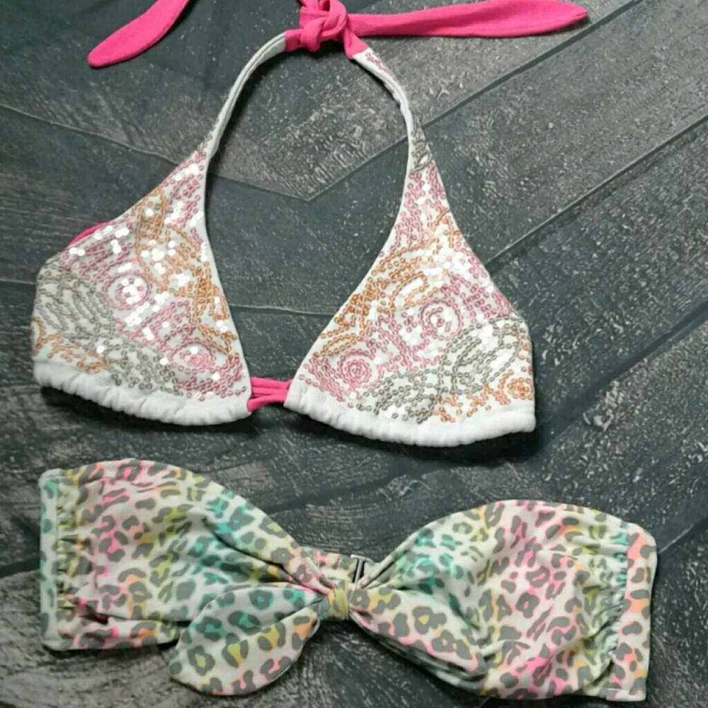 2 Victoria Secret Bikini Tops Size Medium