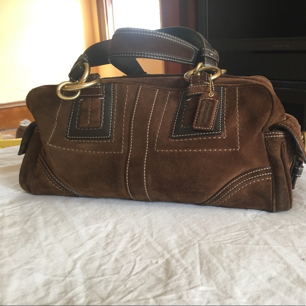 Coach suede purse