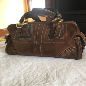 Coach suede purse