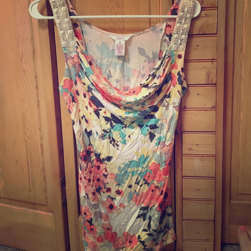 Floral tank top