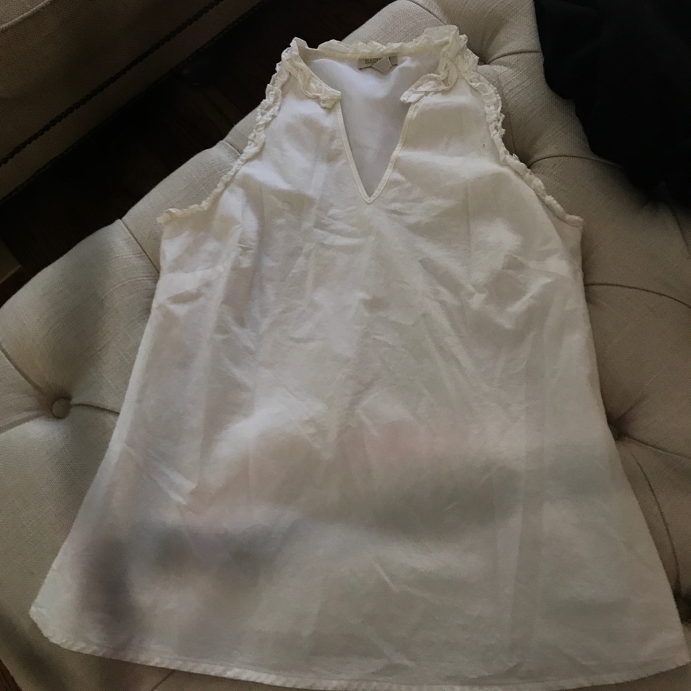 White blouse tank