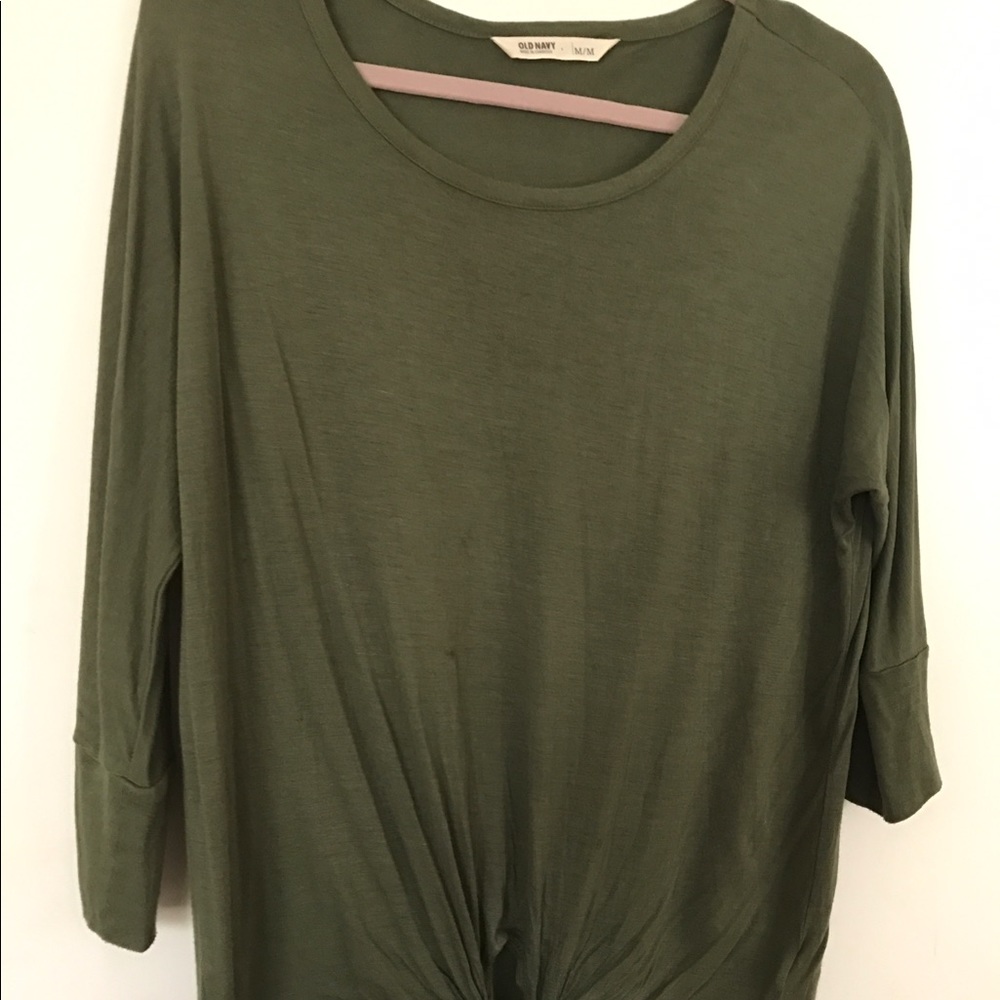 Green tie top