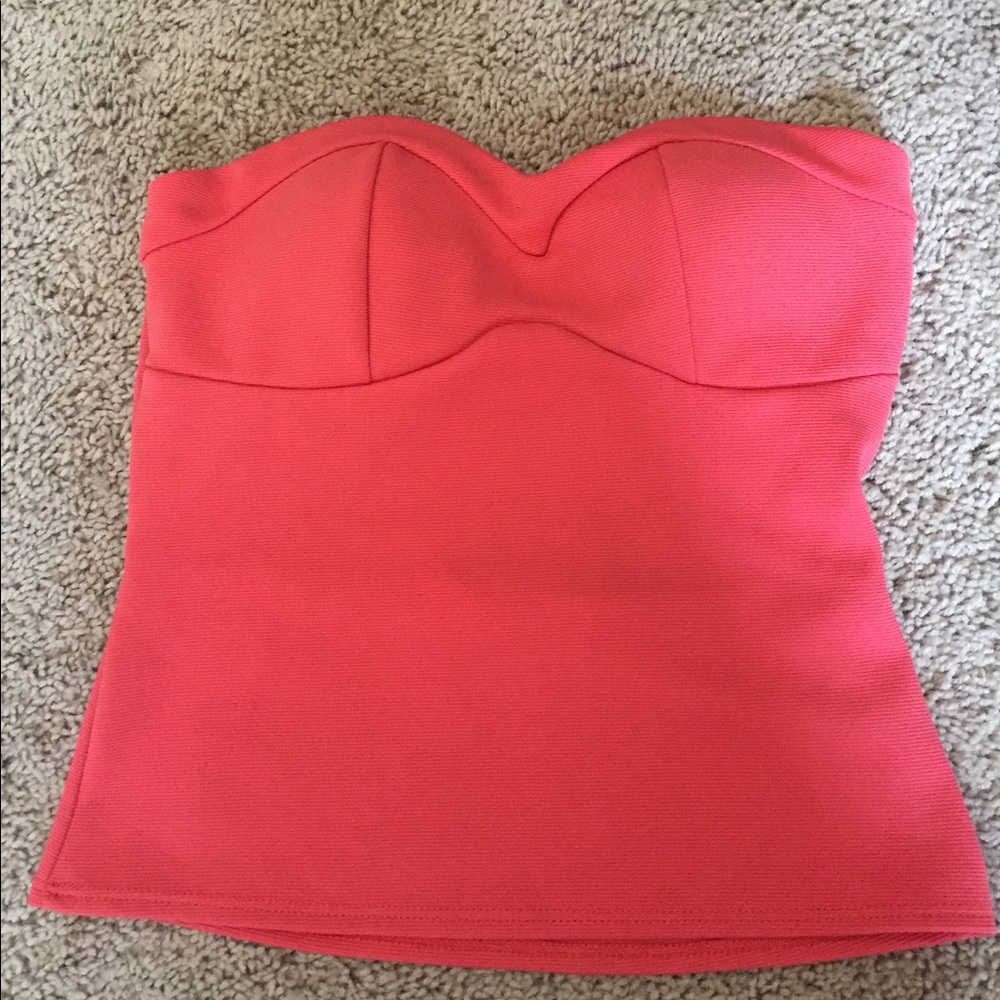 Pink Crop top with Bow