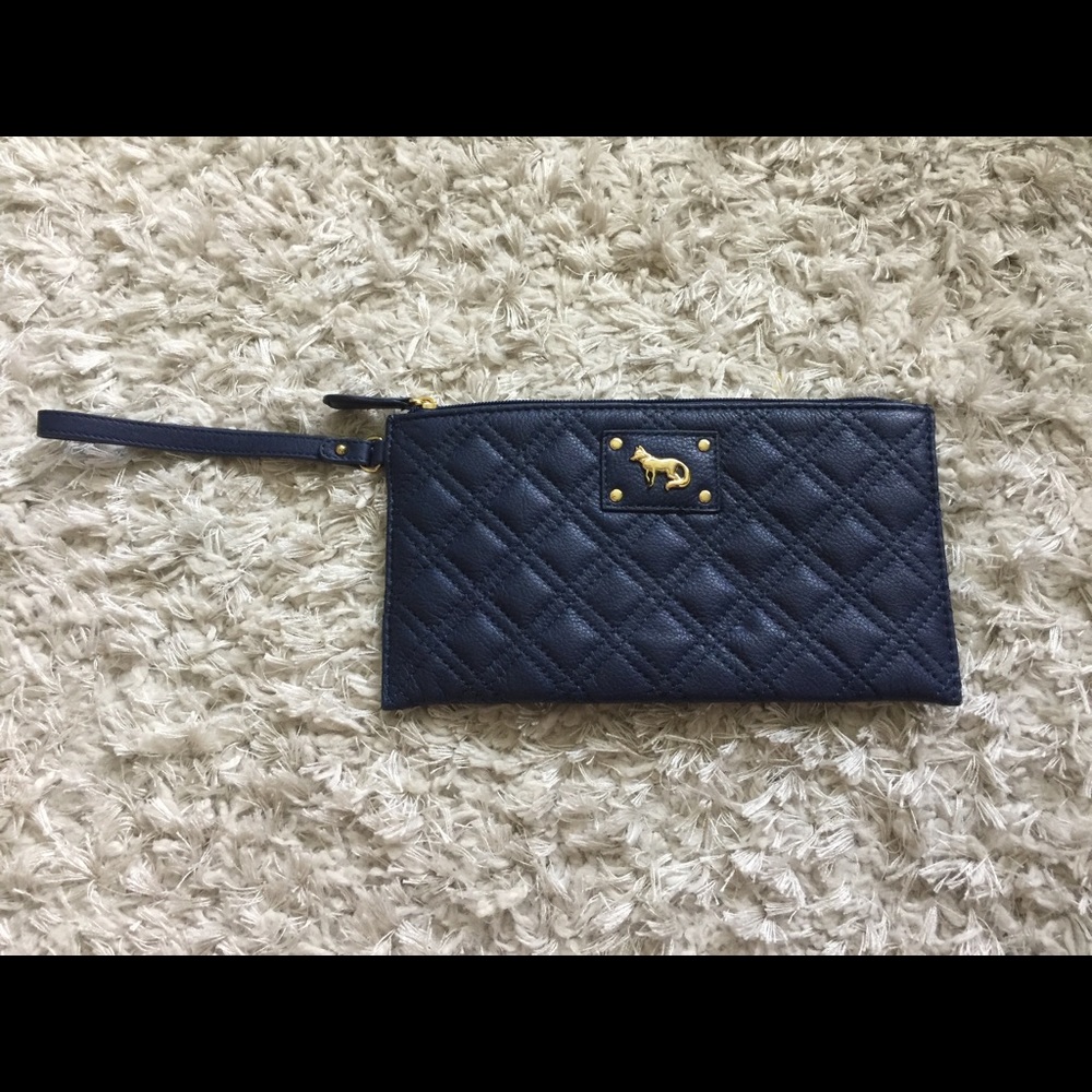 Emma Fox dark blue clutch