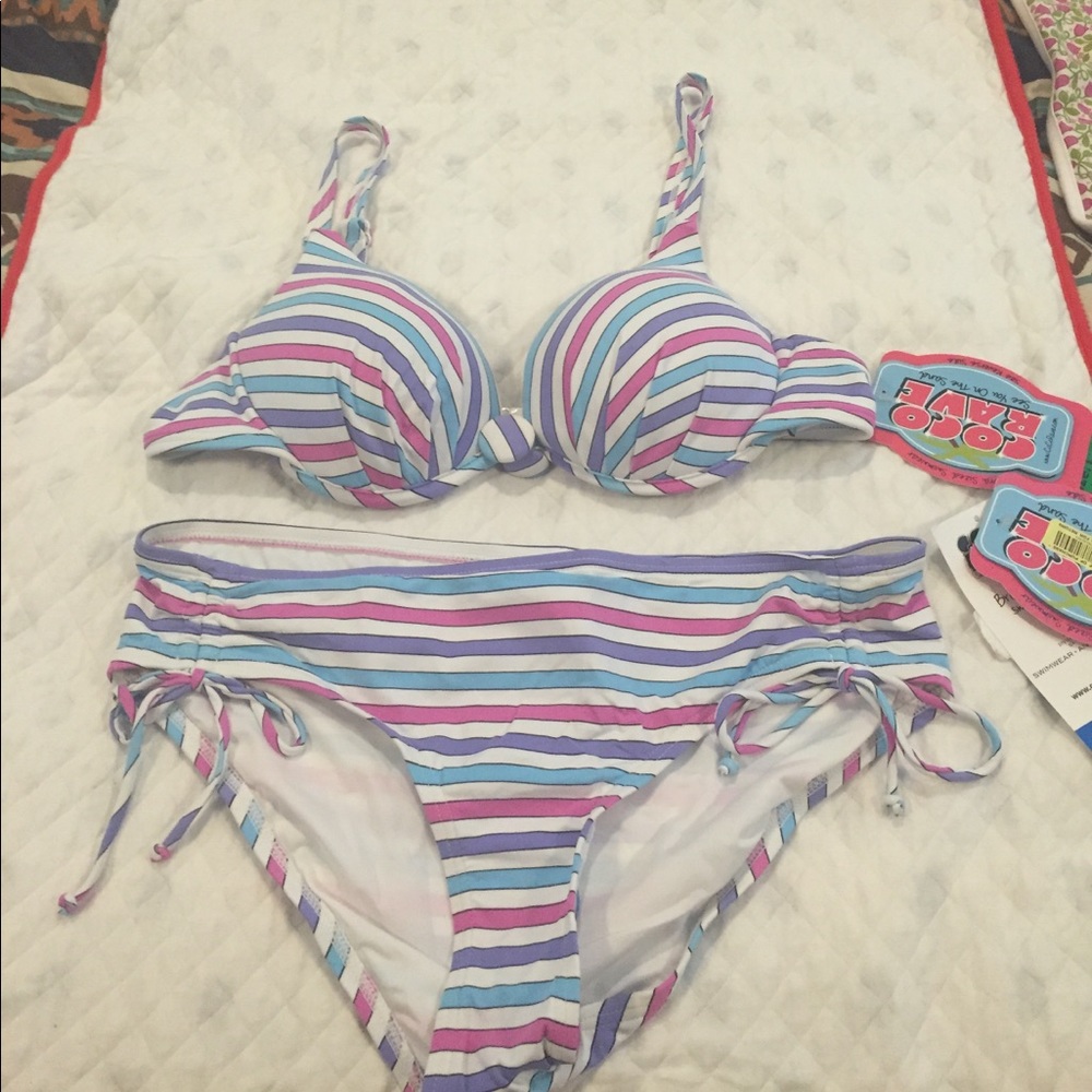 NWT Coco Rave two piece swim suit