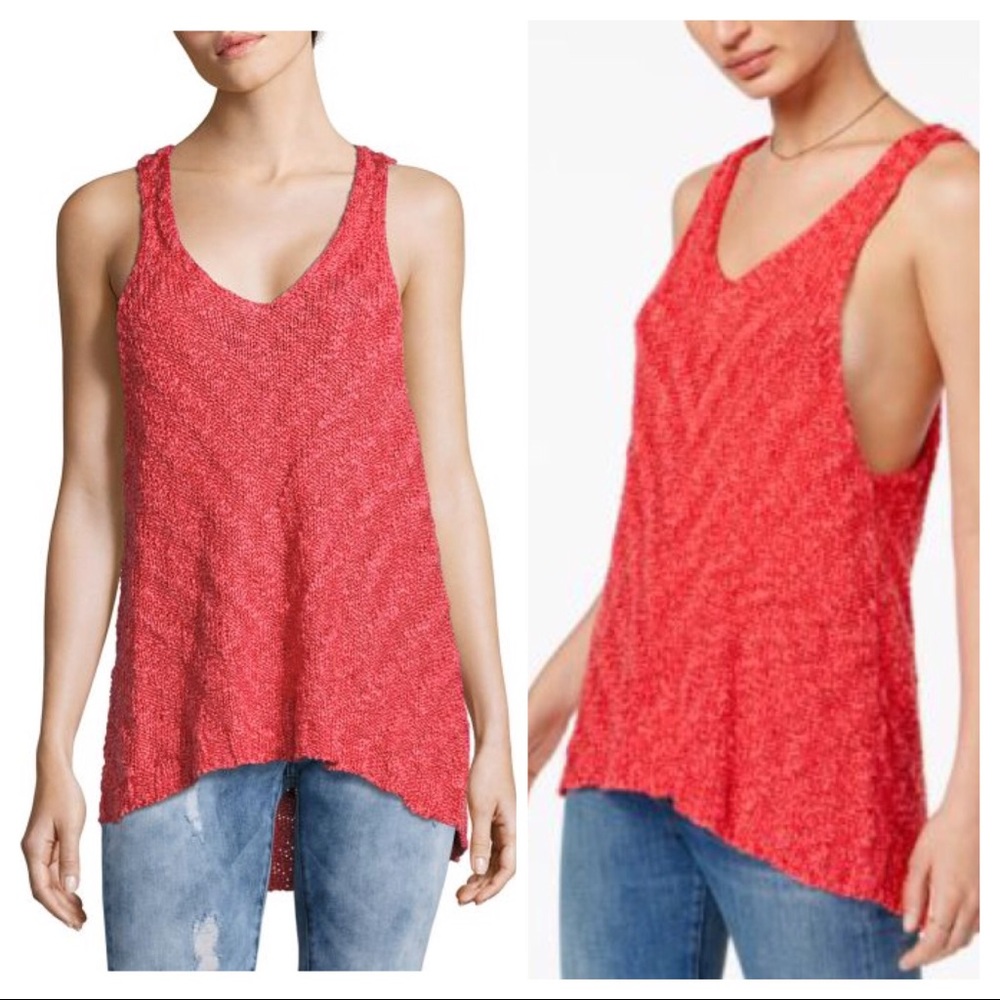 FREE PEOPLE CHEVRON SWEATER TANK