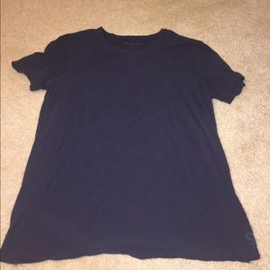 Men's navy blue casual shirt
