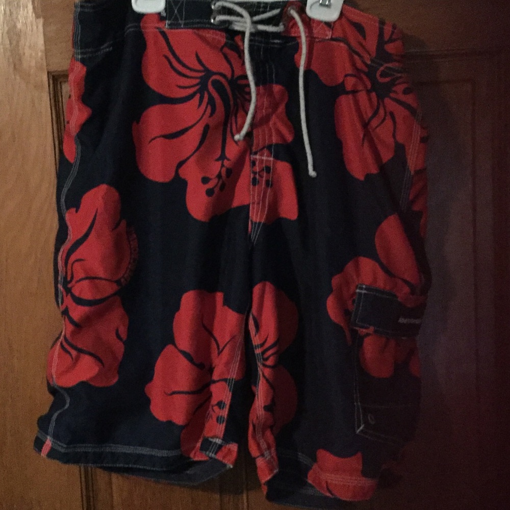 Abercrombie and Fitch reversible board shorts.