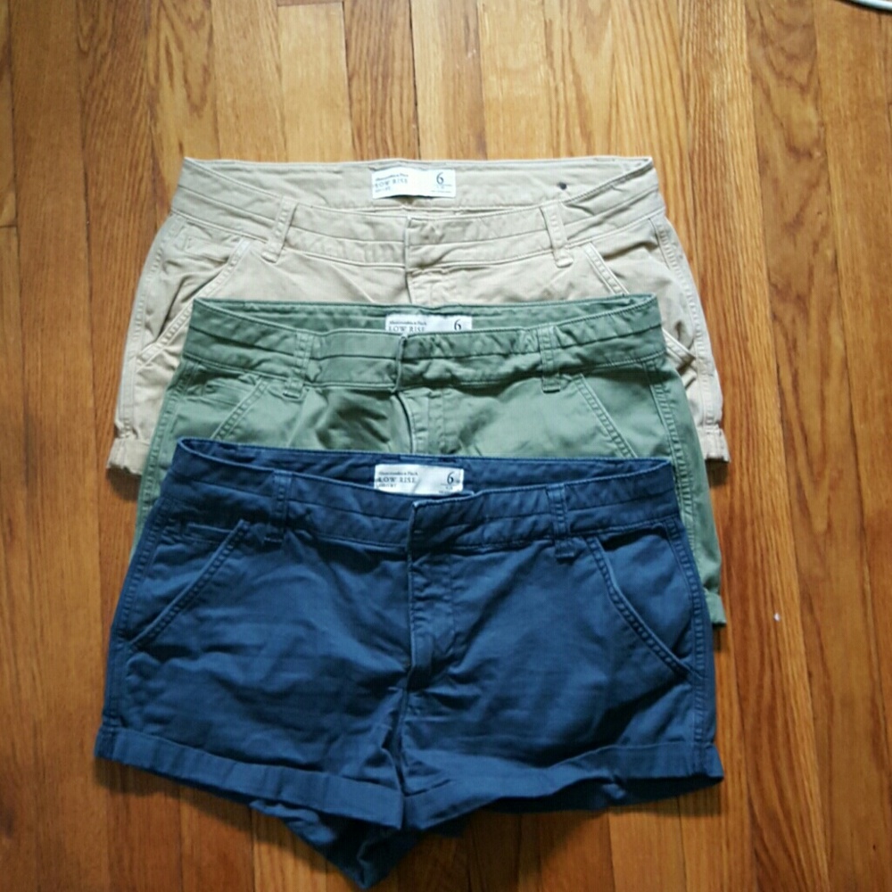 3 PAIRS of A&F shorts