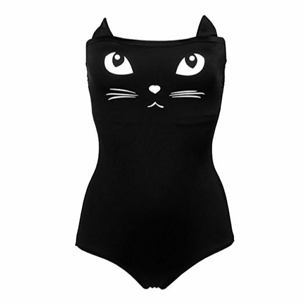 Kawaii Kitty Cat One Piece Swimsuit