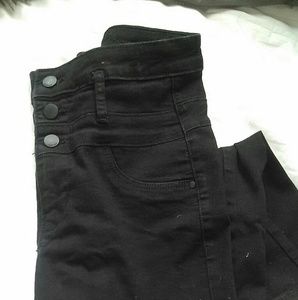 Black high waisted jeans