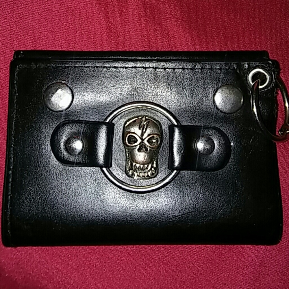 Leather Skull Wallet