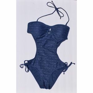 Navy Blue Hollister Monokini