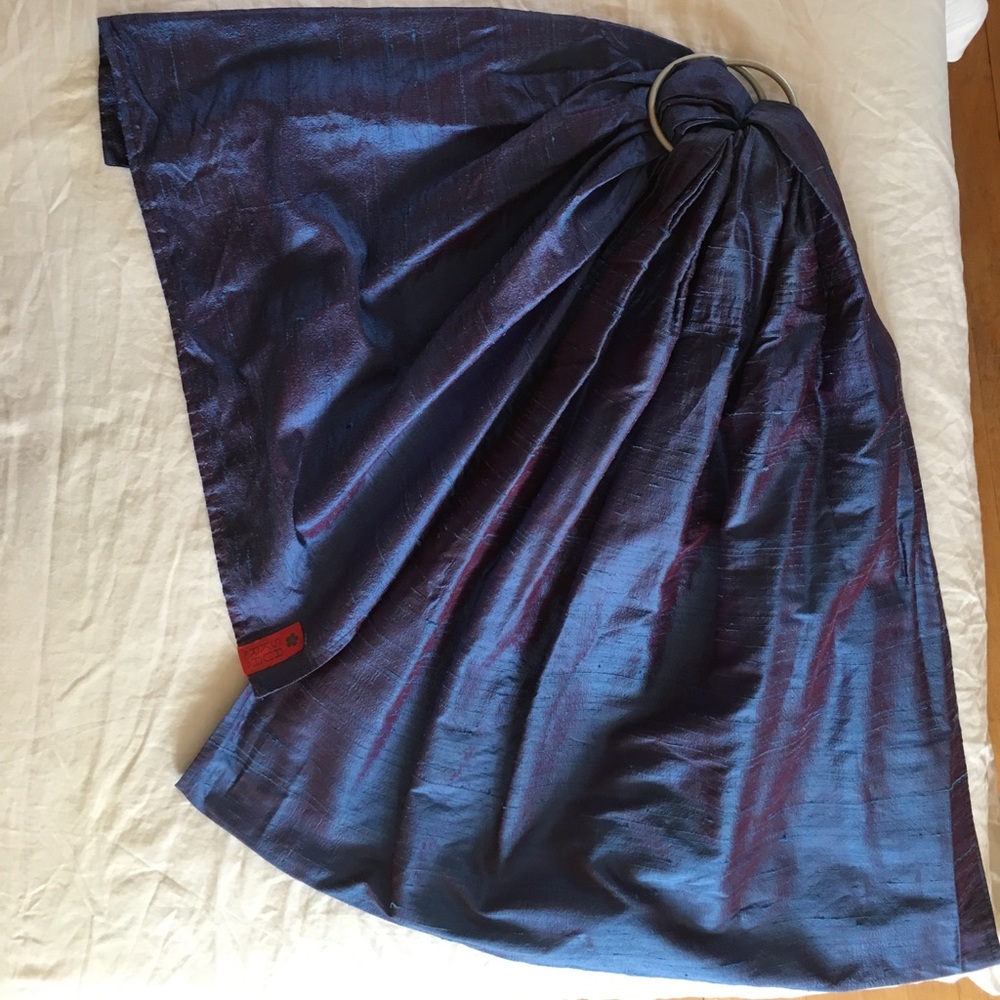 Raw silk Sakura Bloom ring sling.