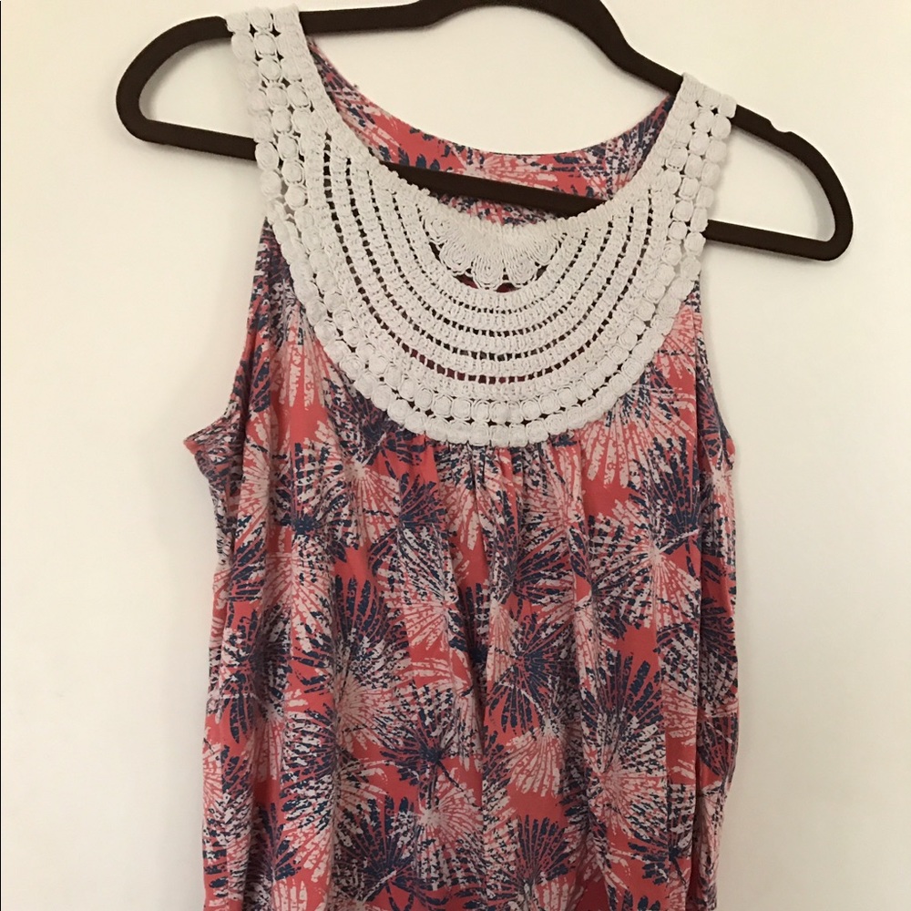 Embroidered tank top