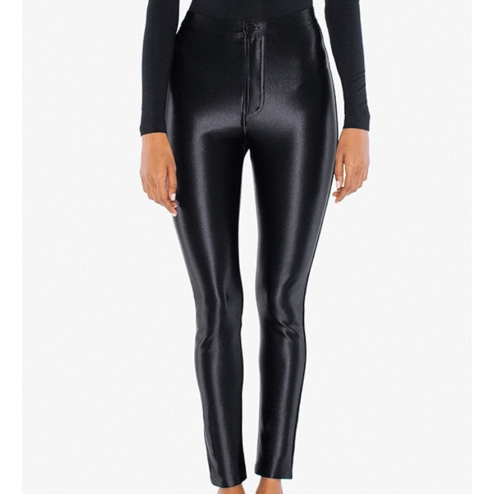 American Apparel Black Disco Pants Small