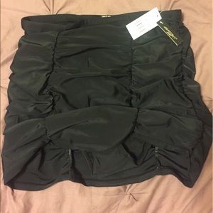 Swim skirt with attached briefs
