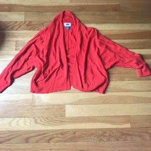 Xs old navy cardigan shrug in red