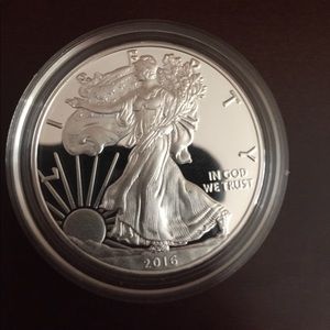 2016 American eagle one ounce silver proof coin