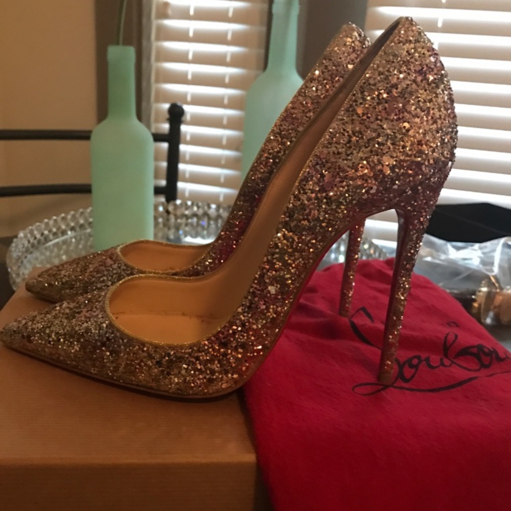 Christian Louboutin sparkly so kate 36.5
