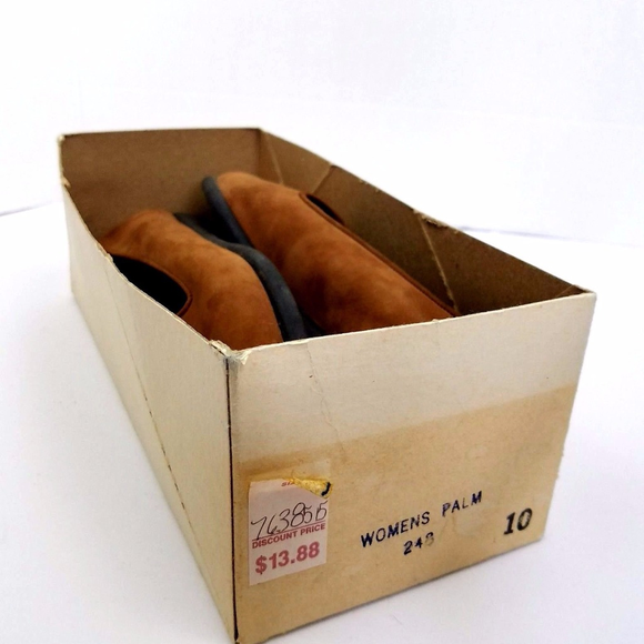 Vintage Calvin Klein Brown Suede Shoes Flats 10 - Picture 7 of 8