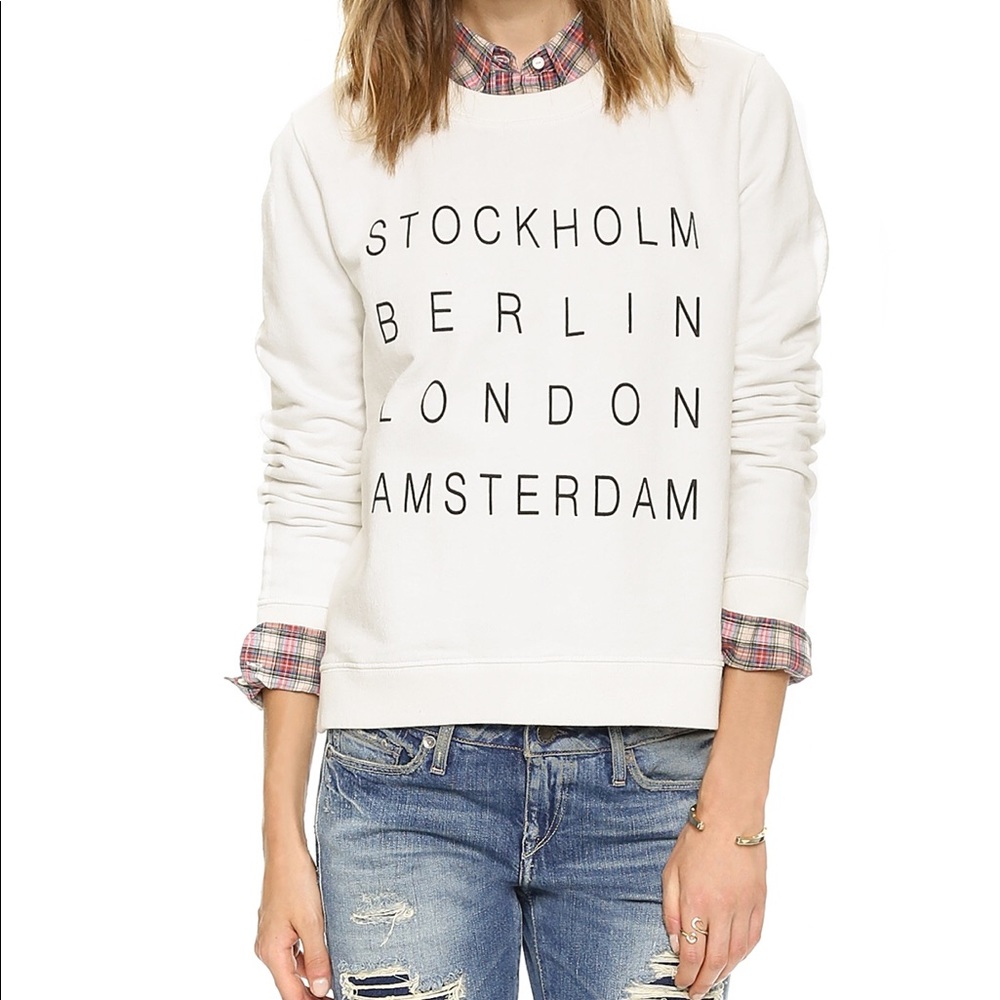 Madewell Stockholm Tour City Crop Sweatshirt