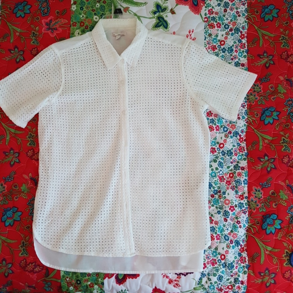 Gap eyelet blouse