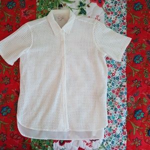 Gap eyelet blouse