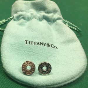 Authentic Tiffany & Co. 1837 Circle Earrings