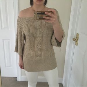 White House Black Market Gold Top