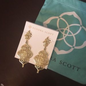 Kendra Scott Gold Renee Statement Earrings