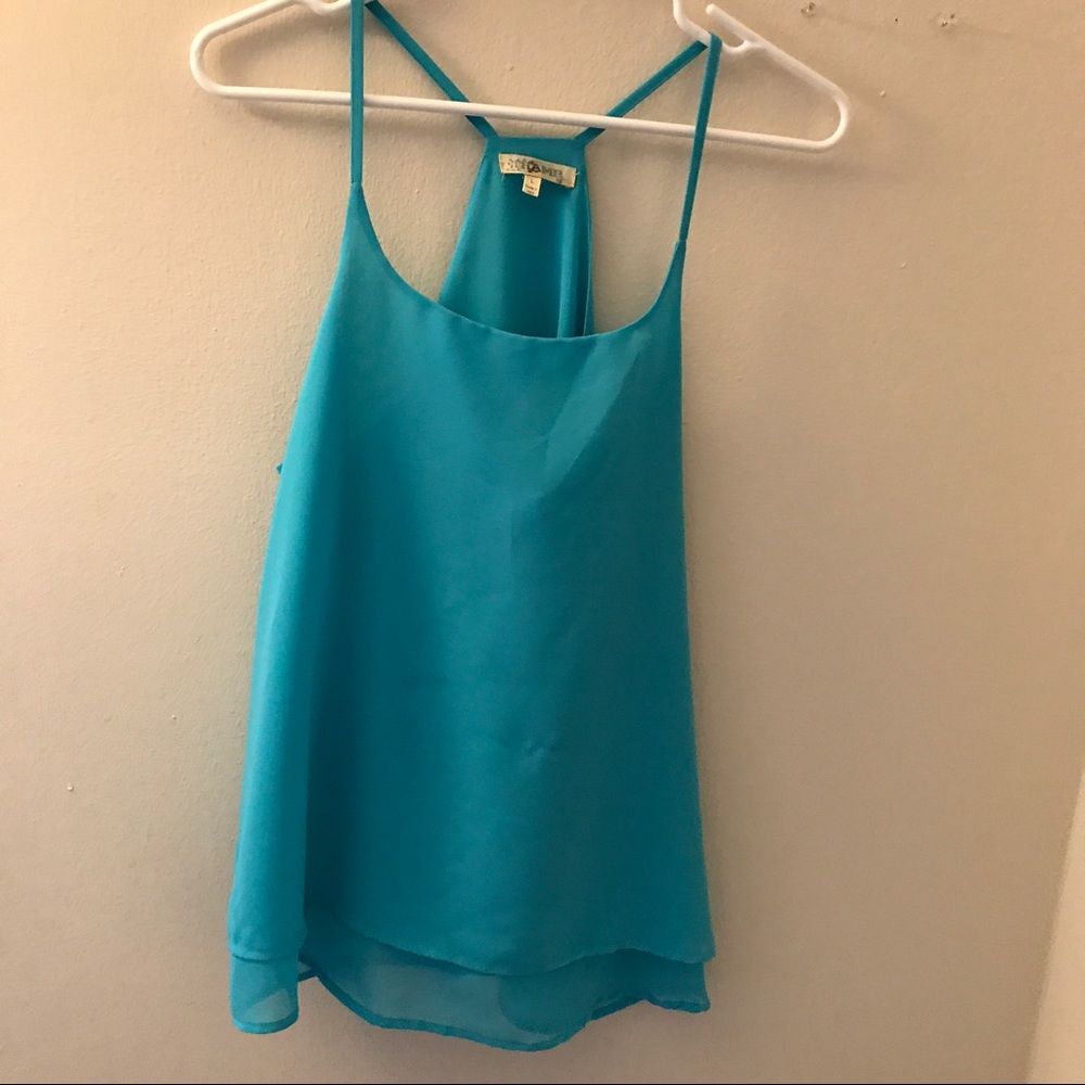 💎 Blue Flowy Racerback 💎