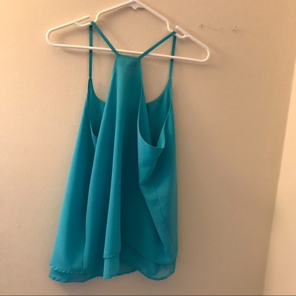 💎 Blue Flowy Racerback 💎 - Picture 2 of 2