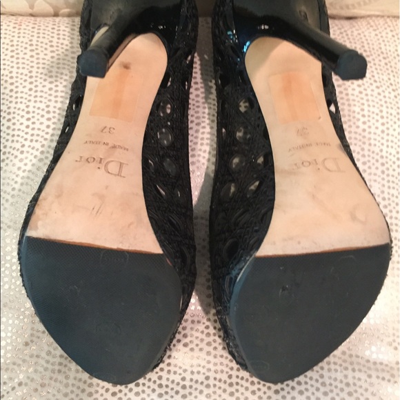 Vintage Dior Peep Toe Platforms - Picture 5 of 8