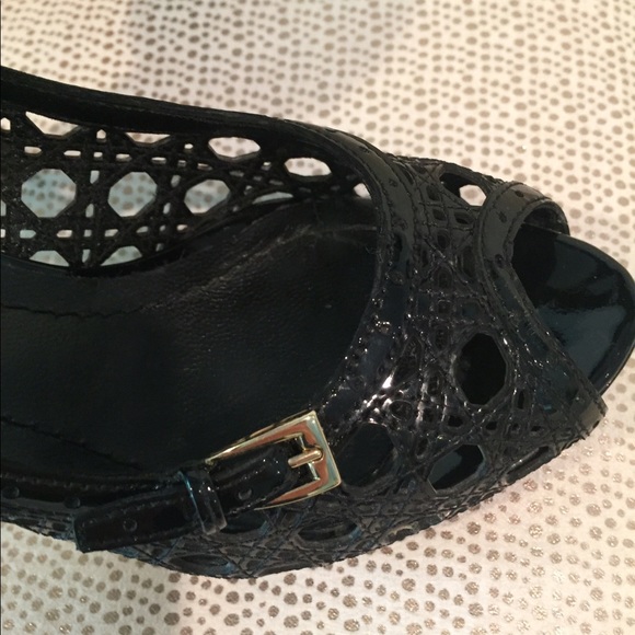 Vintage Dior Peep Toe Platforms - Picture 7 of 8