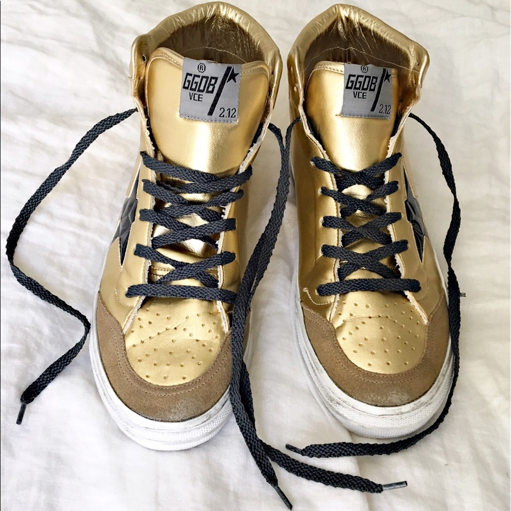 FLASH SALE ⚡️Golden Goose 2.12 Gold Sneakers sz 41
