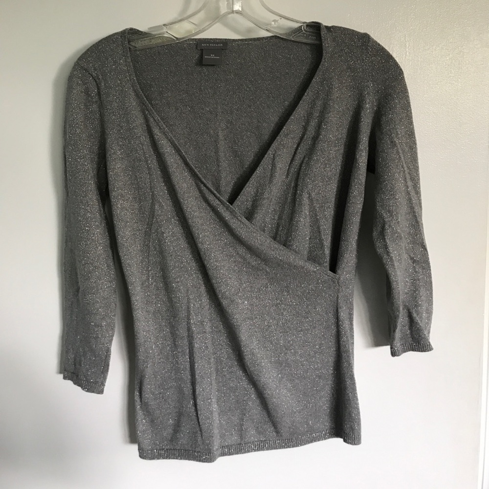 Ann Taylor Silver Top